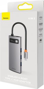 Stacja/replikator Baseus 6w1 StarJoy USB-C (WKWG080013) 5
