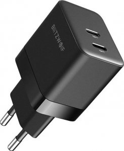 Ładowarka Blitzwolf Ładowarka sieciowa Blitzwolf BW-S22, GaN, 2x USB-C, 35W (czarna) 1