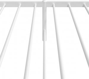 vidaXL vidaXL Metalowa rama łóżka z wezgłowiem, biała, 80x200 cm 8
