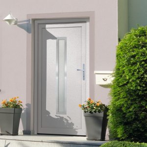 vidaXL vidaXL Drzwi wejściowe, białe, 98x200 cm, PVC 1