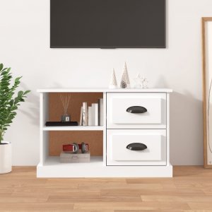 vidaXL vidaXL Szafka pod TV, biała, 73x35,5x47,5 cm, materiał drewnopochodny 1