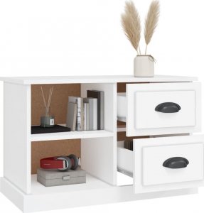 vidaXL Szafka pod TV, biała, 73x35,5x47,5 cm 5