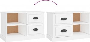 vidaXL Szafka pod TV, biała, 73x35,5x47,5 cm 9