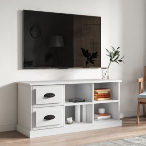 vidaXL vidaXL Szafka pod TV, biała, 102x35,5x47,5 cm, materiał drewnopochodny 1