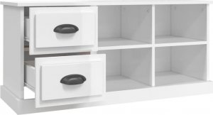 vidaXL vidaXL Szafka pod TV, wysoki połysk, biała, 102x35,5x47,5 cm 7