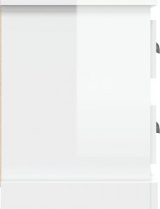 vidaXL vidaXL Szafka pod TV, wysoki połysk, biała, 102x35,5x47,5 cm 8