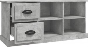 vidaXL vidaXL Szafka pod TV, szarość betonu, 102x35,5x47,5 cm 7