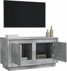 vidaXL Szafka pod TV, szarość betonu, 80x35x45 cm 5