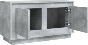 vidaXL Szafka pod TV, szarość betonu, 80x35x45 cm 7