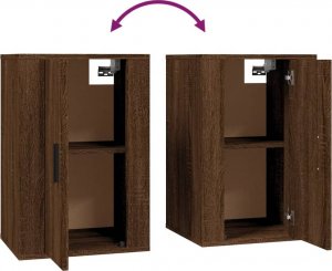 vidaXL vidaXL Zestaw 2 szafek pod TV, brązowy dąb, materiał drewnopochodny 7