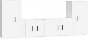 vidaXL vidaXL Zestaw 4 szafek telewizyjnych, biały 2