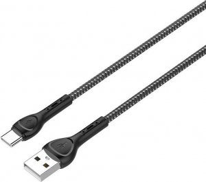 Kabel USB LDNIO USB-A - USB-C 1 m Czarny (LS481 type c) 1