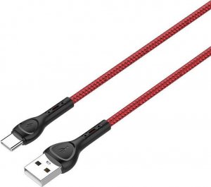 Kabel USB LDNIO USB-A - USB-C 2 m Czerwony (LS482 type c) 1