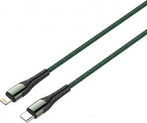 Kabel USB LDNIO USB-C - Lightning 2 m Zielony (LC112 Type-C to Ligh) 1