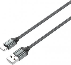 Kabel USB LDNIO USB-A - USB-C 1 m Czarny (LS431 type c) 1