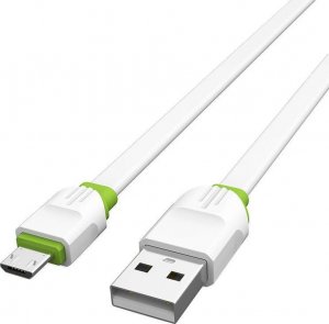 Kabel USB LDNIO USB-A - microUSB 2 m Biały (LS35 micro) 1