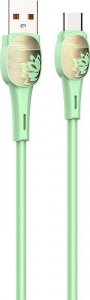 Kabel USB LDNIO USB-A - USB-C Zielony (LS832 Type-C) 1