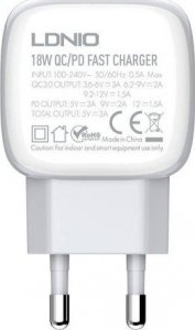 Ładowarka LDNIO Ładowarka sieciowa LDNIO A2313C USB, USB-C 20W + kabel USB do Lightning 1