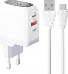 Ładowarka LDNIO Ładowarka sieciowa LDNIO A2522C USB, USB-C 30W + kabel USB-C 1