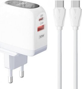 Ładowarka LDNIO Ładowarka sieciowa LDNIO A2522C USB, USB-C 30W + kabel USB-C - USB-C 1