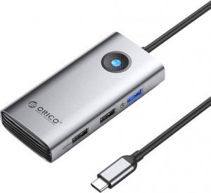 HUB USB Orico Stacja dokująca HUB 5w1 Orico USB-C, HDMI, 2xUSB (szara) 1