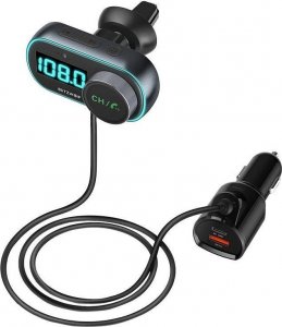 Transmiter FM Blitzwolf Transmiter FM BlitzWolf BW-BC3, Bluetooth 5.0, 30W PD + 18W QC 3.0, RGB 1