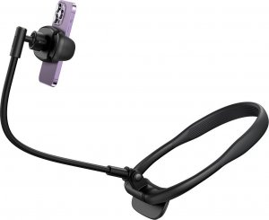 Baseus Uchwyt Baseus ComfortJoy na szyję do telefonu (czarny) 3