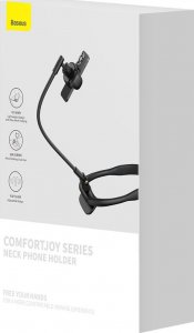 Baseus Uchwyt Baseus ComfortJoy na szyję do telefonu (czarny) 5