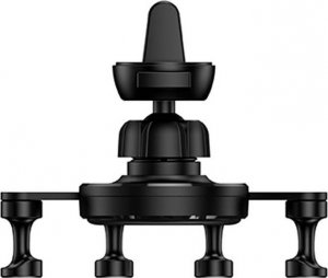 Vipfan Uchwyt grawitacyjny Vipfan H01 na kratkę lub deskę rozdzielczą, regulowany (czarny) 8