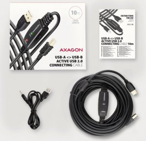 Kabel USB Axagon USB-A - USB-B 10 m Czarny (ADR-210B) 7