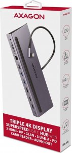 Stacja/replikator Axagon HMC-4KX3 USB-C 14