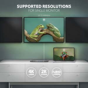 Stacja/replikator Axagon HMC-4KX3 USB-C 3