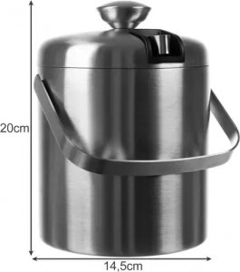 Ruhhy Wiaderko do lodu- szczypce + łyżeczka Ruhhy 21159 16