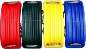 Huśtawka AllForBaby Huśtawka plastikowa, płaska mocna czerwona 2