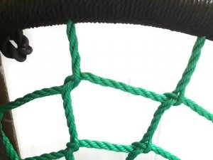 Huśtawka AllForBaby HUŚTAWKA BOCIANIE GNIAZDO CZARNO-ZIELONA120CM,200kg 3