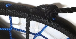 Huśtawka AllForBaby HUŚTAWKA BOCIANIE GNIAZDO CZARNO-ZIELONA120CM,200kg 10