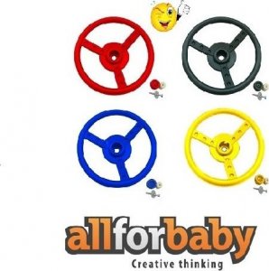 Huśtawka AllForBaby KIEROWNICA NA PLAC ZABAW 33CM NIEBIESKA 2