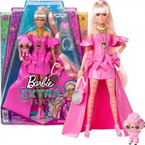 Lalka Barbie Mattel Extra Fancy Różowy strój HHN12 1