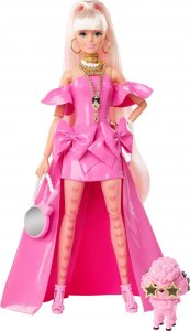 Lalka Barbie Mattel Extra Fancy Różowy strój HHN12 2