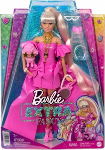Lalka Barbie Mattel Extra Fancy Różowy strój HHN12 8