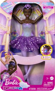 Lalka Barbie Mattel Baletnica Magiczne światełka Brunetka HLC26 1