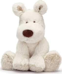 Teddykompaniet Pluszak Teddy Cream Piesek biały, mały 21 cm 1