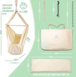 Wolke MiNe Hamak Kołyska Wolke Bawełna Organiczna Wełna Eko 5