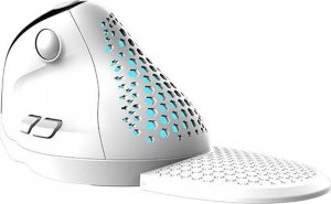 Mysz Delux Bezprzewodowa mysz pionowa Delux M618XSD BT+2.4G RGB (biała) 3