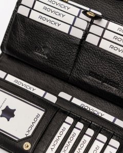 Rovicky Duży lakierowany portfel damski z systemem RFID Protect  Rovicky NoSize 11
