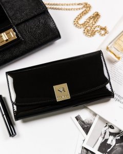 Rovicky Duży lakierowany portfel damski z systemem RFID Protect  Rovicky NoSize 2