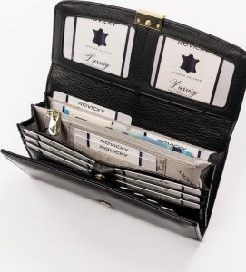 Rovicky Duży lakierowany portfel damski z systemem RFID Protect  Rovicky NoSize 8