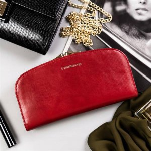 Peterson Duży, skórzany portfel damski na bigiel i zatrzask — 2