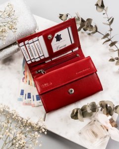 Rovicky Skórzany kompaktowy portfel damski NoSize 5