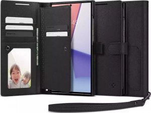 Spigen Etui na telefon Spigen Wallet S Plus do Samsung Galaxy S23 Ultra Black 1